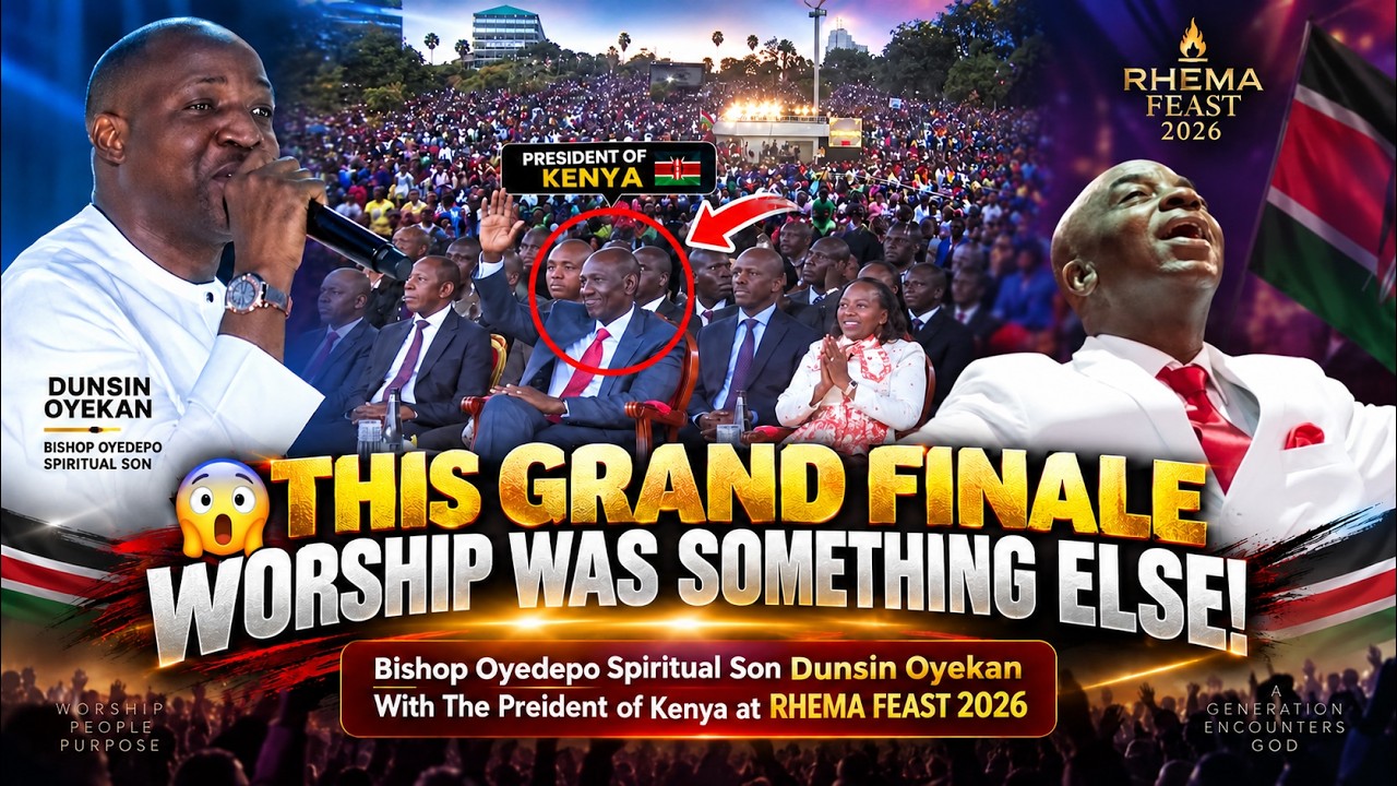 🔥😳 SEE BISHOP OYEDEPO’S SON  DUNSIN OYEKAN SHUT DOWN KENYA RHEMA FEAST 2026 KENYA PRESIDENT ON SEAT