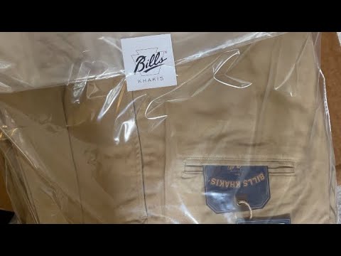 Bill’s Khakis unboxing and initial impressions