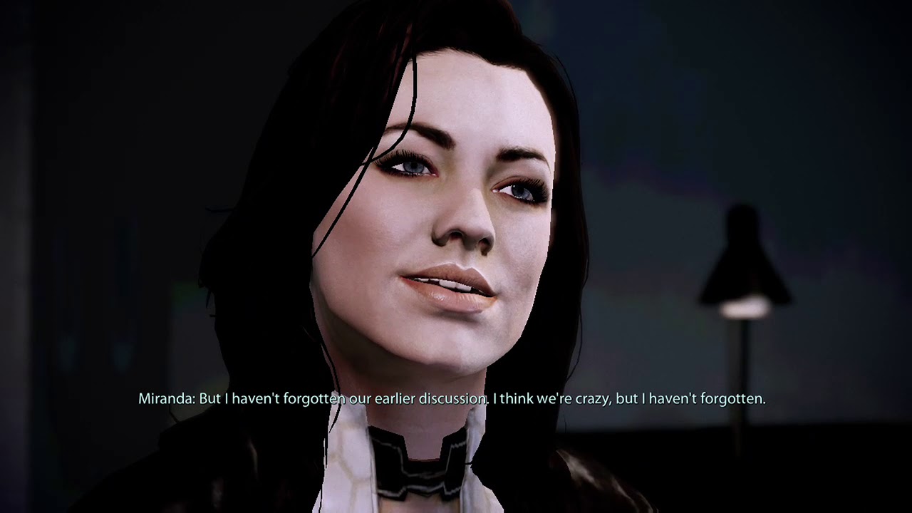 Miranda Shepard Mass Effect 2 Miranda Reflecting on Shepard's Proposal - YouTube