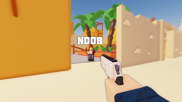 1V1ING The Biggest Noob In Roblox Arsenal