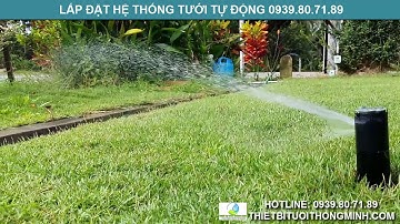 Hệ thống tưới cỏ tự động biệt thự sân vườn thi công khảo sát lắp đặt báo giá tại tphcm