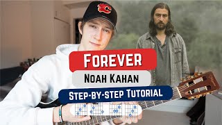 How To Play FOREVER by Noah Kahan on Guitar! Easy Beginner Guitar Lesson