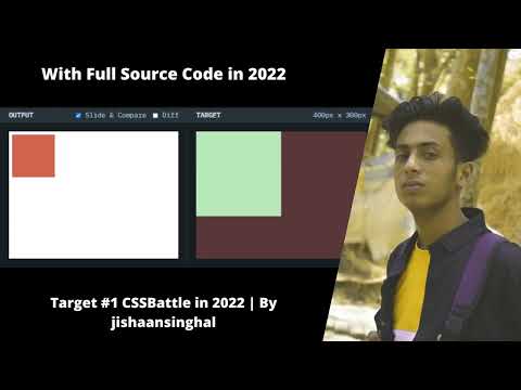 Target #1 CSSBattle in 2022 + full source code By jishaansinghal