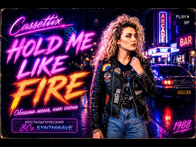 Cassettix - Hold Me Like Fire 🔥 // Обними меня, как огонь //   Retro 80s Synth Pop