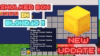 This Is How I Added Shulker Box In Bloxd.io New Update And Codes