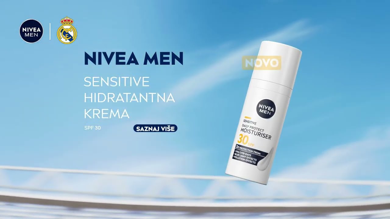Otkrij novu NIVEA MEN Sensitive hidratantnu kremu sa SPF 30
