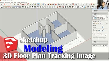 Sketchup 3d Floor Plan Tutorial With Tracking Image