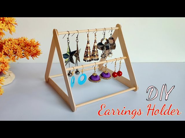 Acrylic Jewelry Display Holder Clear Earrings Stand Organizer Earrings  Pendants Bracelets Jewelry Hanger Earrings Storage Rack