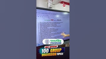 PGCIL 2025 — 100 Group Discussion Topics for Final Interview  Must Prepare List by YourPedia