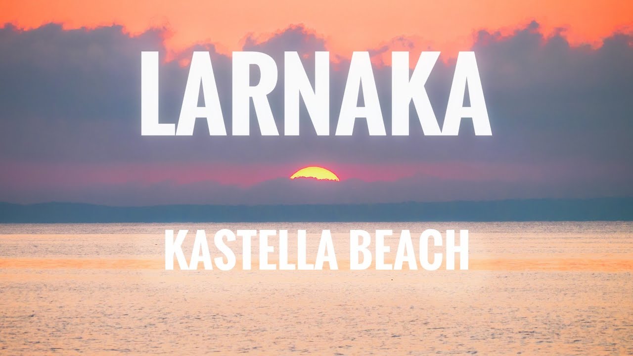 Cypr Larnaka 🏖️ Kastella Beach 🌴