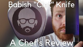 Testing the Binging With Babish Clef Knife In A Professional Kitchen | A Chef's Review