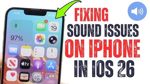 Hoe u een geluidprobleem na de iOS 26-update kunt oplossen