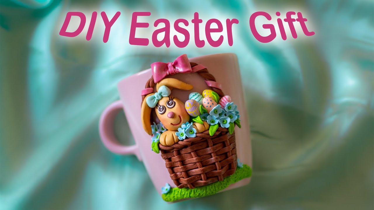 DIY Easter Gift | Polymer Clay Cup/Mug Decoration