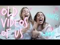 REACTING TO OLD VIDEOS OF US | Sophia and Cinzia