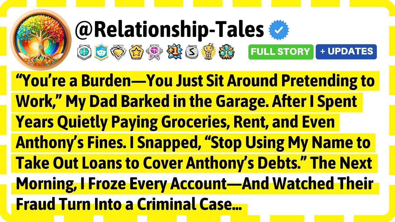 “You’re a Burden—You Just Sit Around Pretending to Work,” My Dad Barked in the Garage. After I
