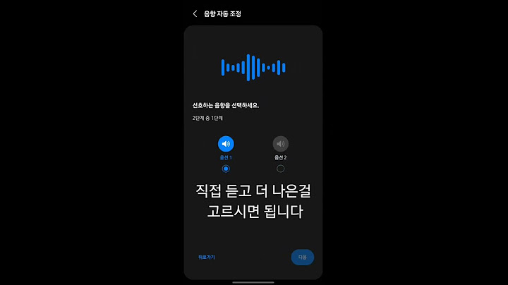 여러분 중 90%는 아는 갤럭시버즈2프로 팁-음향 맞춤설정