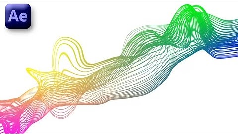 After Effect Tutorial - Simple Abstract Line Animation - No Plugins