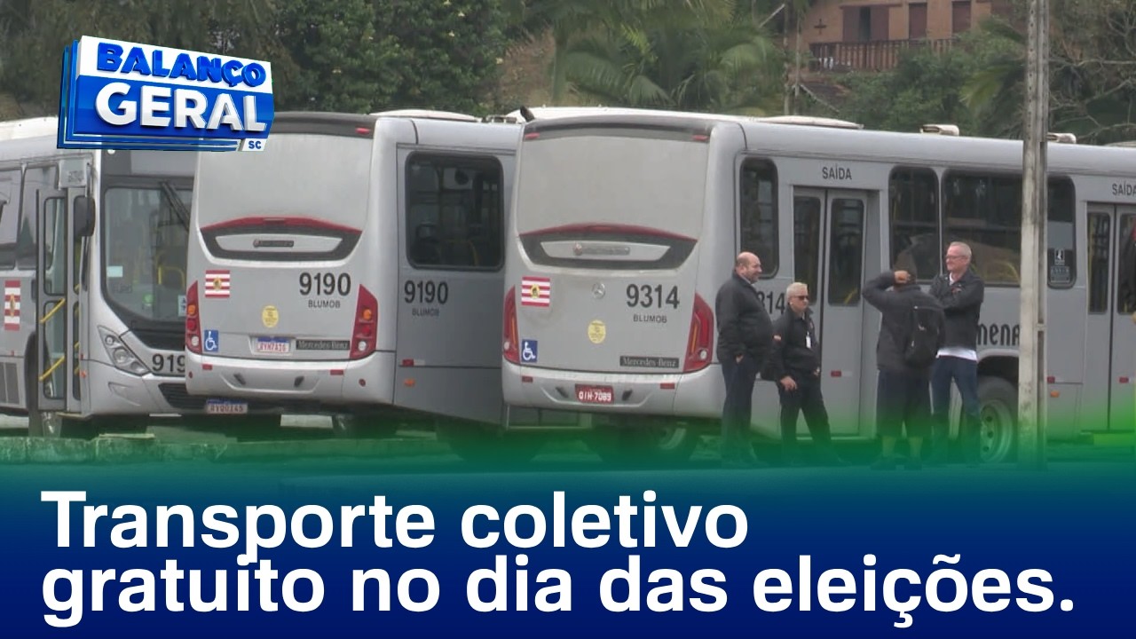 Transporte coletivo gratuito e com reforço de horários no dia das eleições em Blumenau