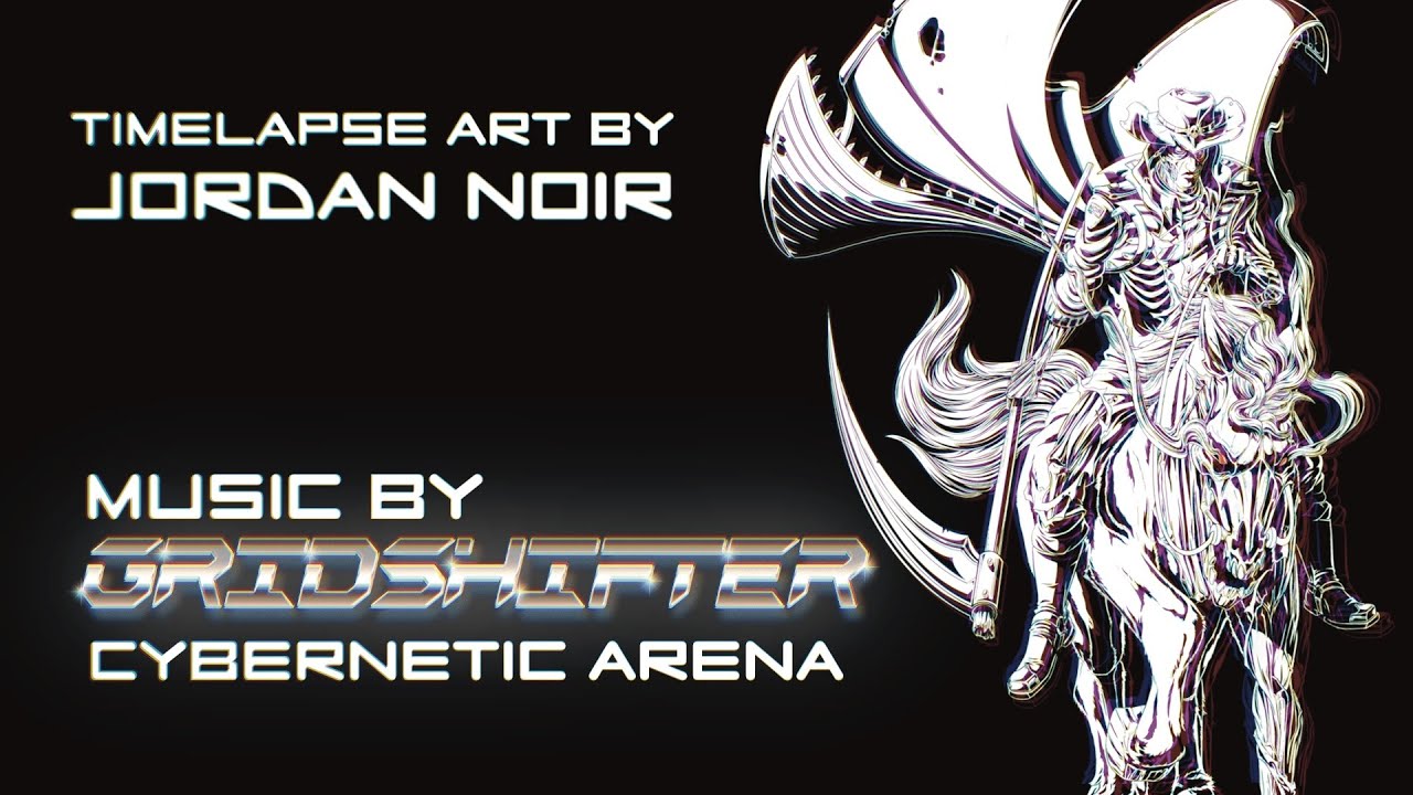 GRIDSHIFTER - Cybernetic Arena - Timelapse Art by: Jordan Noir
