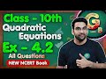 Class 10th Ex 4 2 Q1 To Q6 Quadratic Equations New NCERT CBSE Green Board