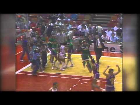 1985 NBA Playoffs Utah Jazz Eliminate Houston Rockets In Game 5
