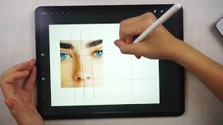 Drafting a Nose for Portrait Art: Procreate Nose Tutorial 👃 screenshot 2