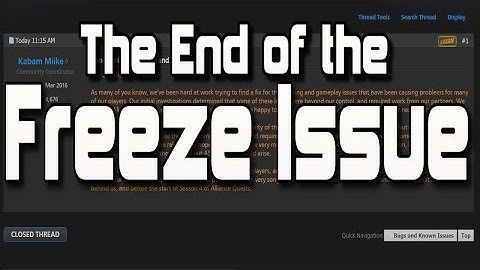 The End of the Freeze Issue [Marvel Contest of Champions]