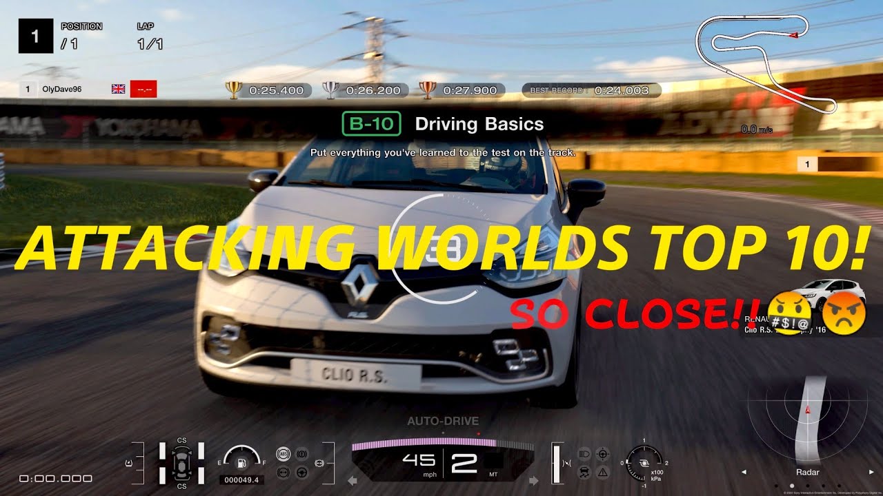 GT7 Chasing Top 10 World Ranking - B10 License Test