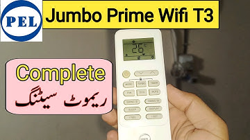 PEL Dc inverter Ac Remote Setting || Pel jumbo prime T3 full remote setting Demo