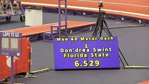 M 60m. Final. Clemson Invite 2022. 01/14/2022.  Do...