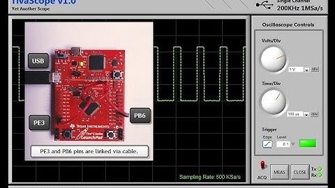 Tiva LaunchPad Oscilloscope with Labview USB Interface, TivaScope v1.0