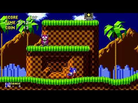 Ohshima Sonic & Eggman in Sonic 1 Forever ✪ First Look Gameplay