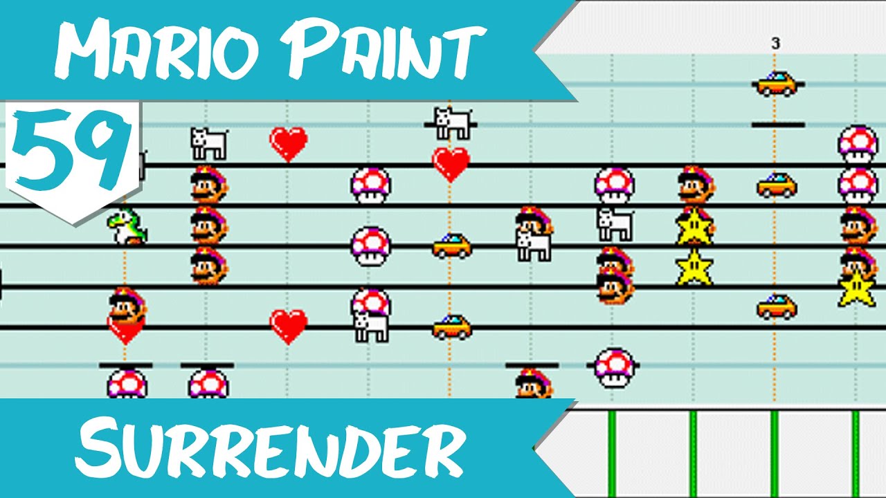 Super Mario Paint Billy Talent Surrender YouTube