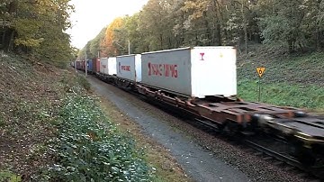 24-10-2010 Venlo The Netherlands: Detoured FreightTrain,Captrain with Container Train