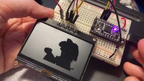 BAD APPLE demo on 2.7" Sharp memory display