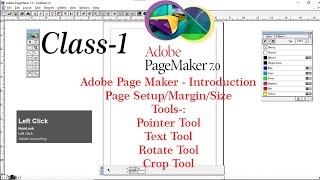 Famous Learn Adobe Page Maker Tutorials in Hindi Class-1. How to Use Pointer | Text | Rotate | Crop Tools Net Worth