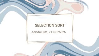 UAS Selection Sort || Algoritma & Struktur Data