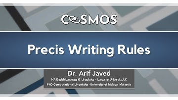 Precis Writing Rules