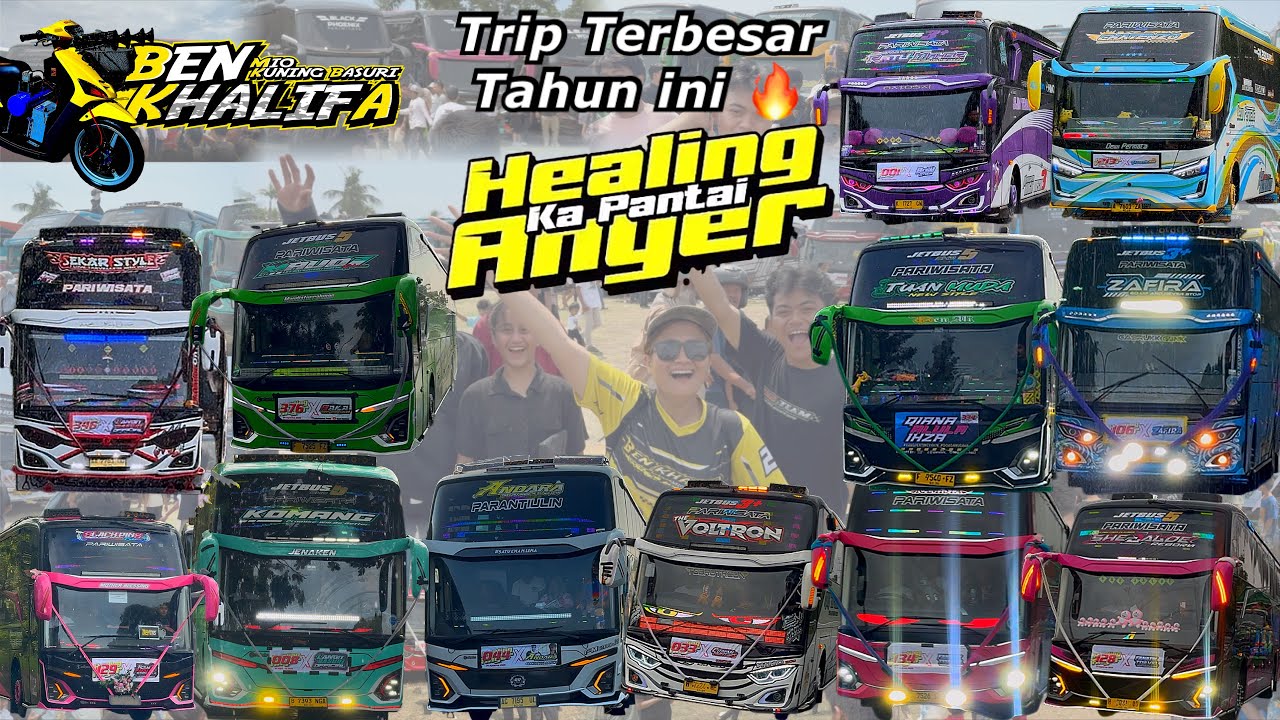 PERDANA IKUT TRIP ANYER 24 AGUSTUS 2025‼PANEN BASURI BUS ARTIS🥳