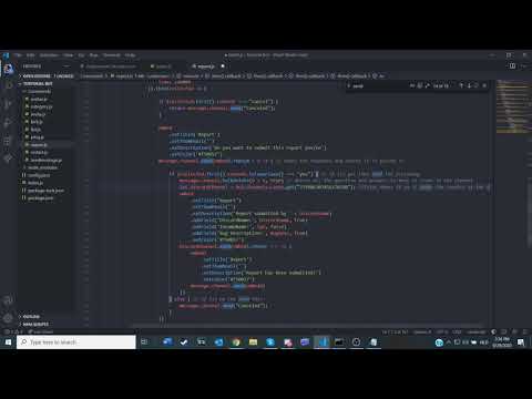 Discord js DiscordBot How to make a report command!