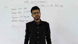 Gate 2015 pyq CAO | Consider a typical disk that rotates at 15000 rotations per minute (RPM) and has