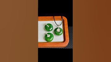 Mặt dây điếu ngọc bích mập ú siêu đẹp vip ✅ Đường kính 2,7cm_dày 1,2cm✅ Móc bạc s925