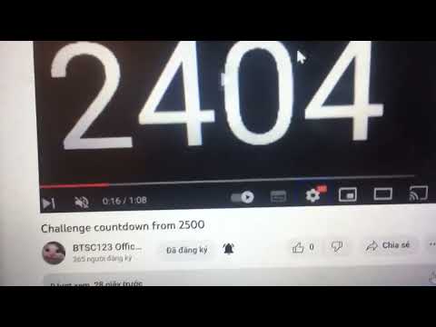 Challenge countdown from 2750