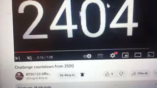 Challenge countdown from 2750