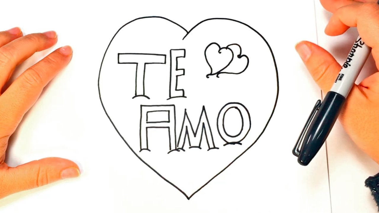 How To Draw I Love You In Spanish YouTube