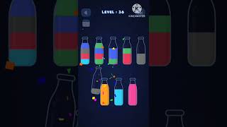 Water Sort Puzzle Bottle Level 36 Completed | Easy Trick Solution | Gameplay Walkthrough