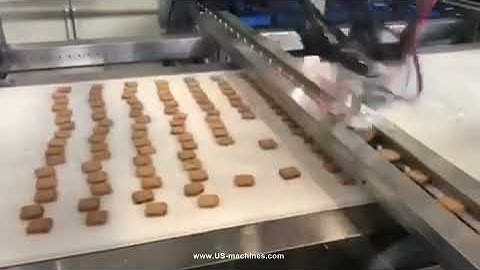 High speed spider robot hand cookie biscuit sorting feeding system