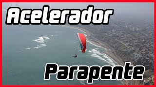 How to use the paraglider acelerator