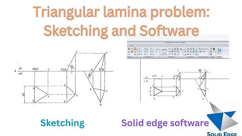 Triangular lamina problem: Sketching and Software