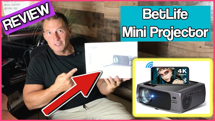 Mini Projector with WiFi and Bluetooth   Betife Native 1080P HD Smart Portable Projector 15000L 220"